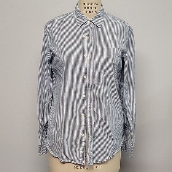 AG Standard Fit Striped Long Sleeve Button Down Shirt Men’s Size Small - Picture 1 of 7